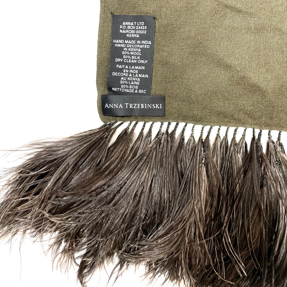 Luxury Anna Trzebinski Wide Scarf/wrap/shawl